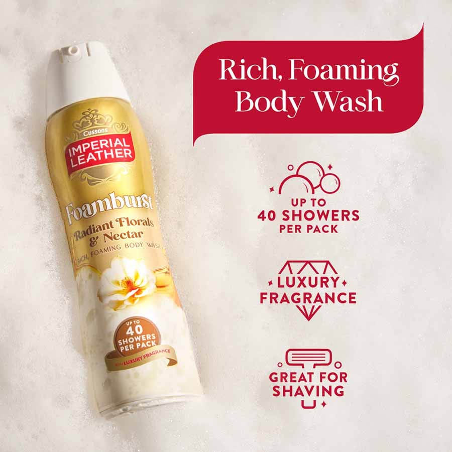 Imperial Leather Radiant Florals & Nectar Foamburst Gel to Foam Body Wash