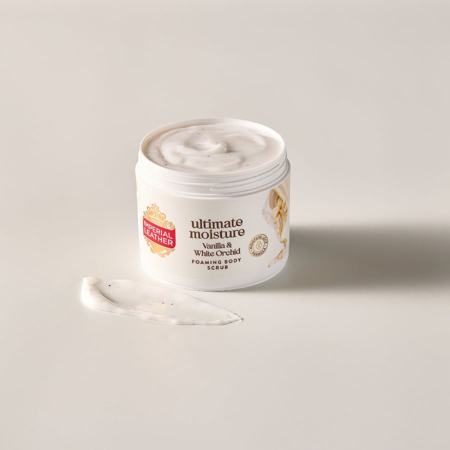 Imperial Leather Ultimate Moisture Vanilla & White Orchid Foaming Body Scrub