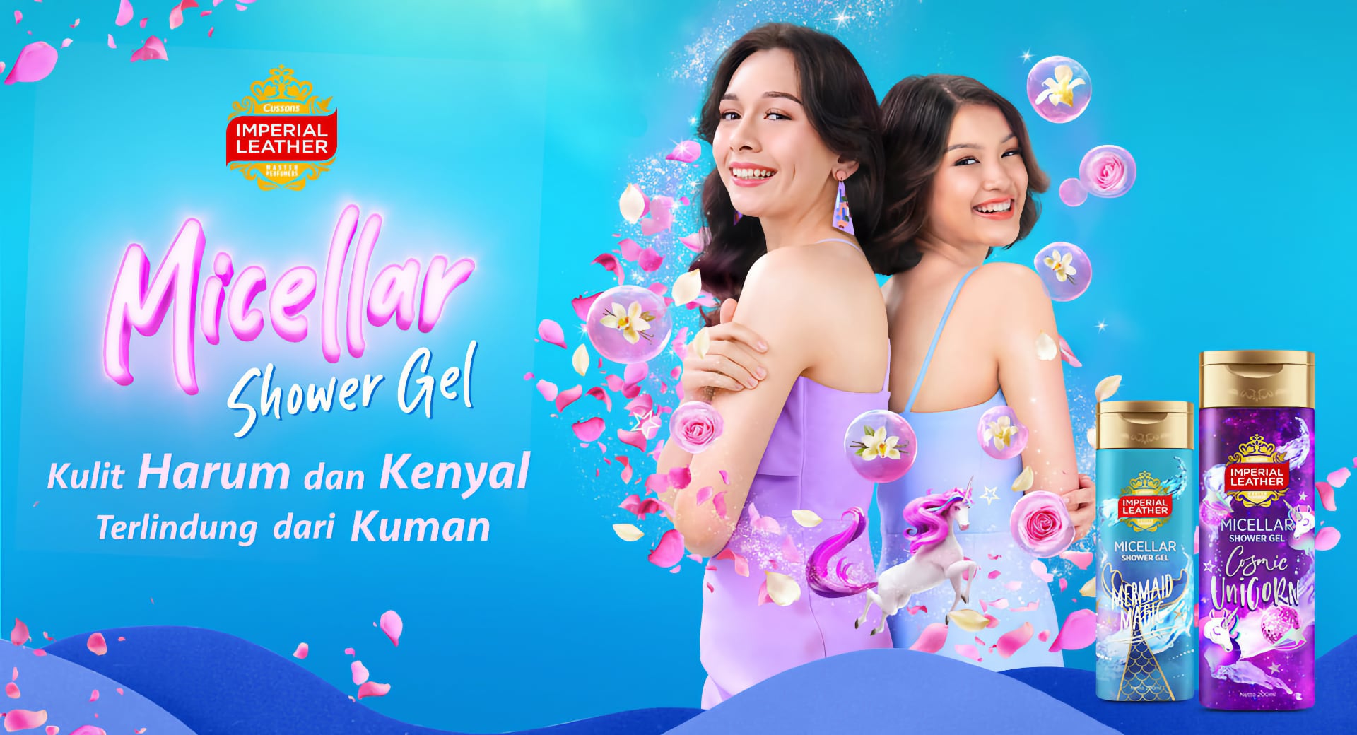 Micellar Shower Gel Kulit Harum dan Kenyal Terlindung dari Kuman